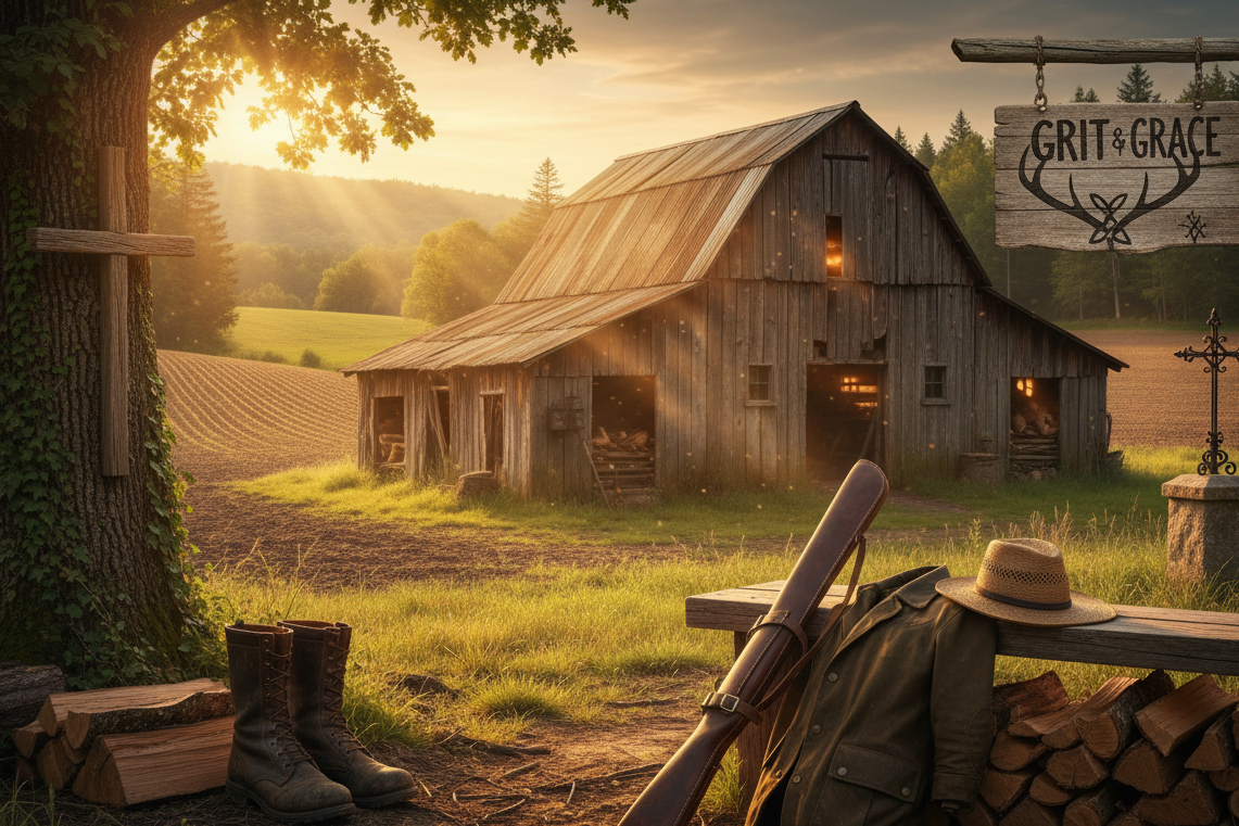 outdoors, hunting, rustic, farm life, grit n grace, Christian bases